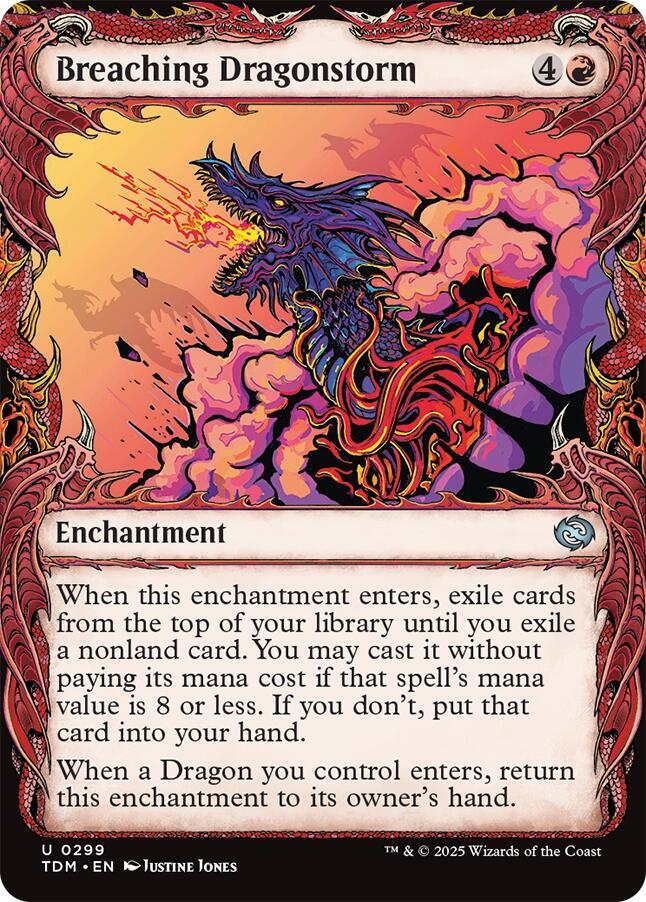 Breaching Dragonstorm (Showcase) [Tarkir: Dragonstorm] | Mega City Incorporated