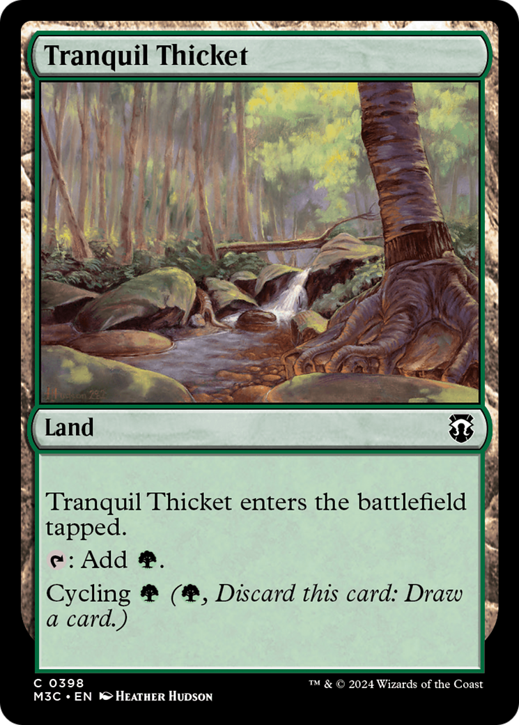 Tranquil Thicket (Ripple Foil) [Modern Horizons 3 Commander] | Mega City Incorporated