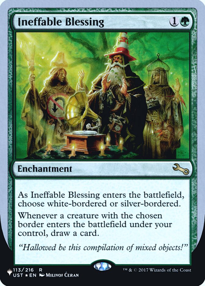 Ineffable Blessing (Bordered) (Unfinity Foil Edition) [The List] | Mega City Incorporated