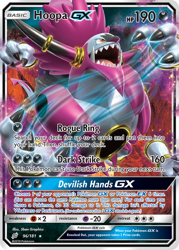 Hoopa GX (96/181) [Sun & Moon: Team Up] | Mega City Incorporated