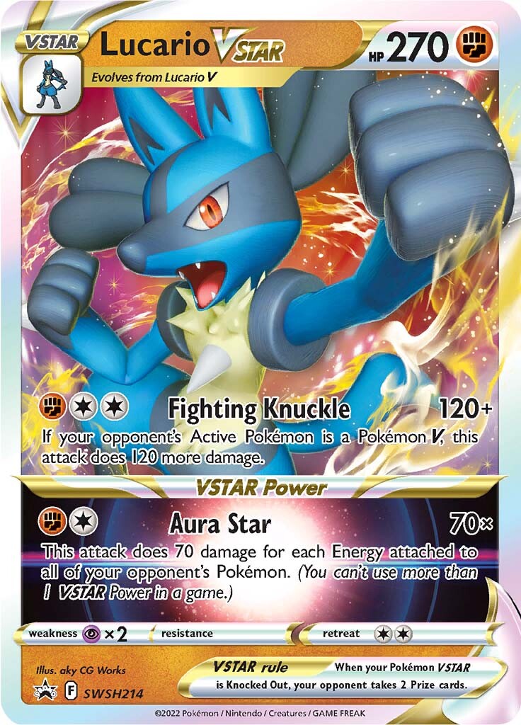 Lucario VSTAR (SWSH214) (Jumbo Card) [Sword & Shield: Black Star Promos] | Mega City Incorporated