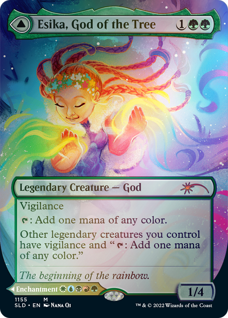 Esika, God of the Tree // The Prismatic Bridge (Borderless) [Secret Lair: From Cute to Brute] | Mega City Incorporated