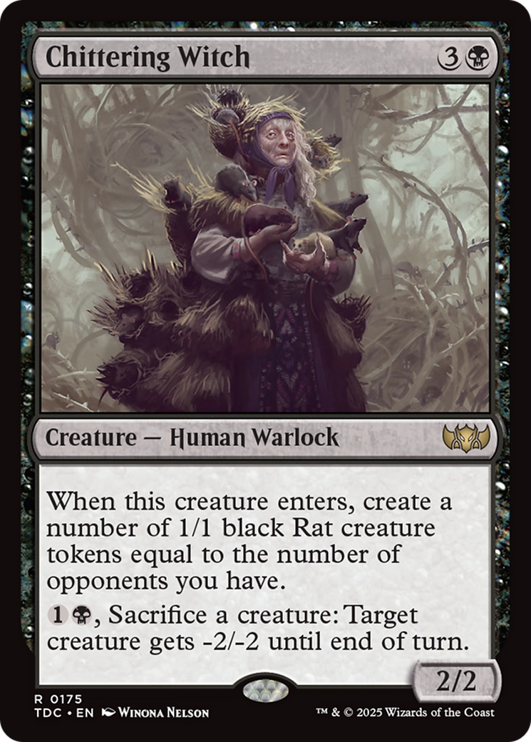 Chittering Witch [Tarkir: Dragonstorm Commander] | Mega City Incorporated