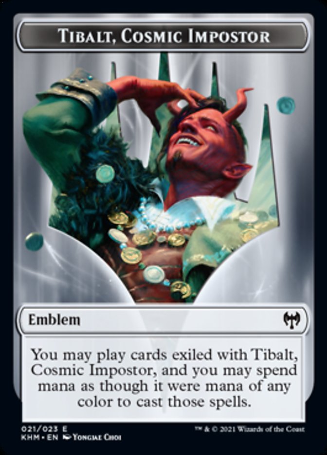 Tibalt, Cosmic Impostor Emblem [Kaldheim Tokens] | Mega City Incorporated