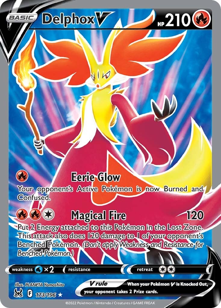 Delphox V (173/196) [Sword & Shield: Lost Origin] | Mega City Incorporated