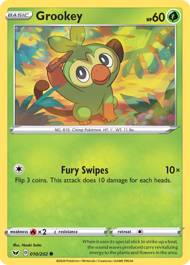 Grookey (010/202) [Sword & Shield: Base Set] | Mega City Incorporated