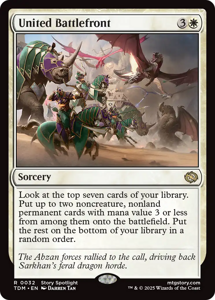United Battlefront [Tarkir: Dragonstorm] | Mega City Incorporated