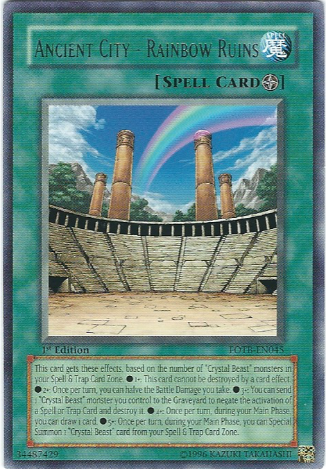 Ancient City - Rainbow Ruins [FOTB-EN045] Rare | Mega City Incorporated