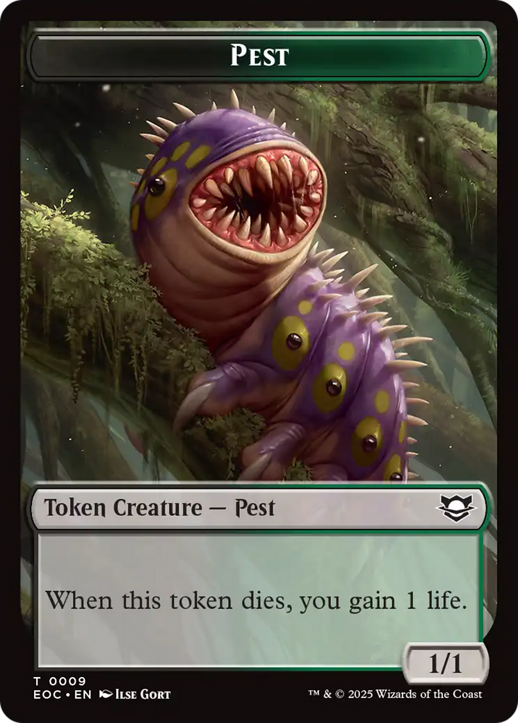 Bird // Pest Double-Sided Token [Edge of Eternities Commander Tokens] | Mega City Incorporated