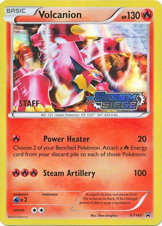 Volcanion (XY145) (Staff) [XY: Black Star Promos] | Mega City Incorporated