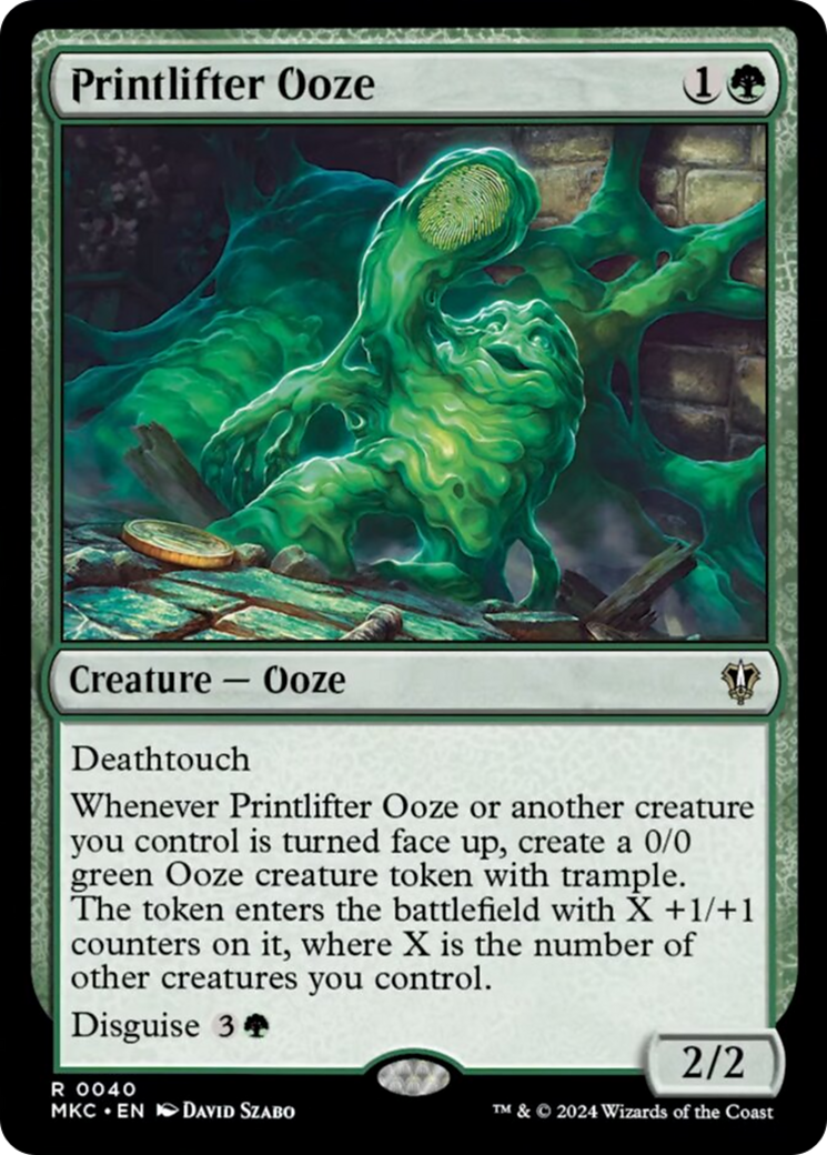 Printlifter Ooze [Murders at Karlov Manor Commander] | Mega City Incorporated