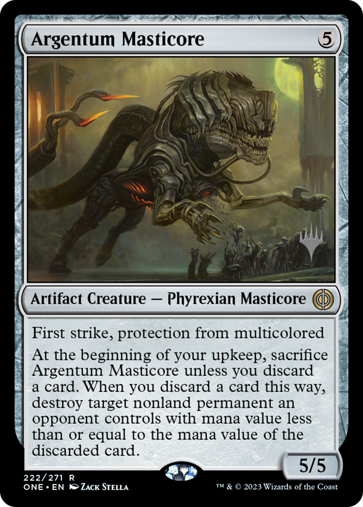 Argentum Masticore (Promo Pack) [Phyrexia: All Will Be One Promos] | Mega City Incorporated