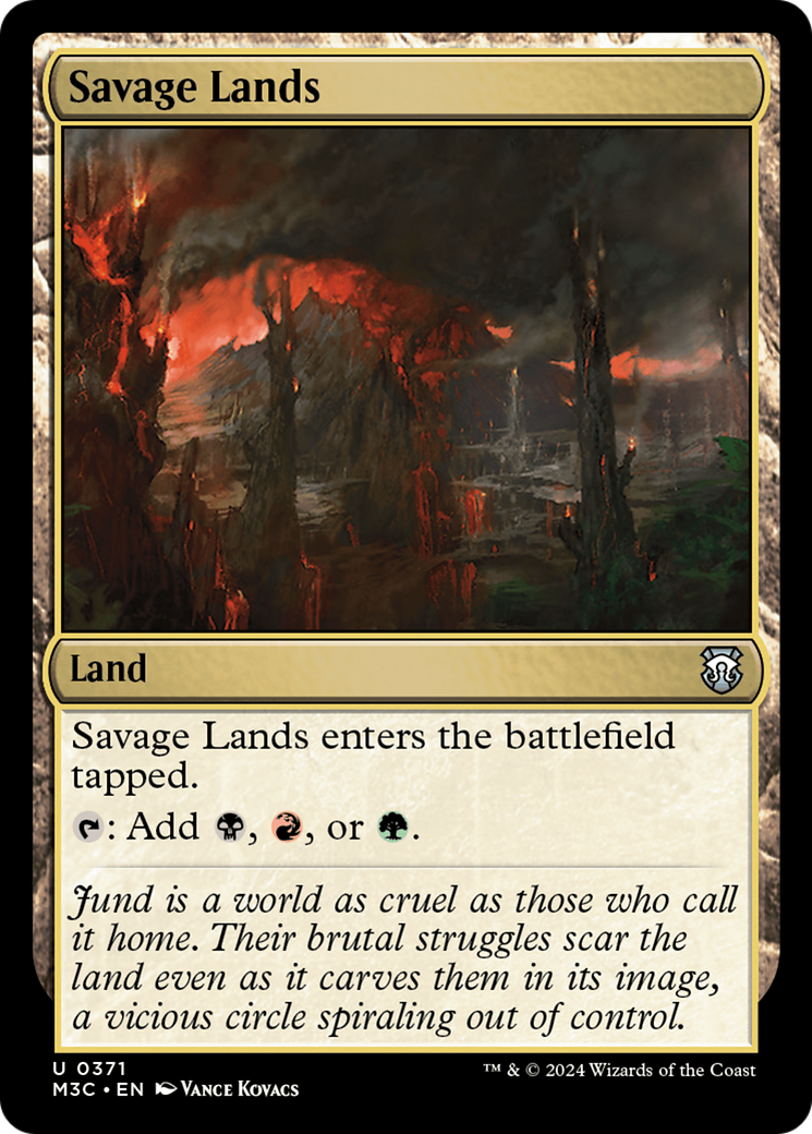 Savage Lands (Ripple Foil) [Modern Horizons 3 Commander] | Mega City Incorporated