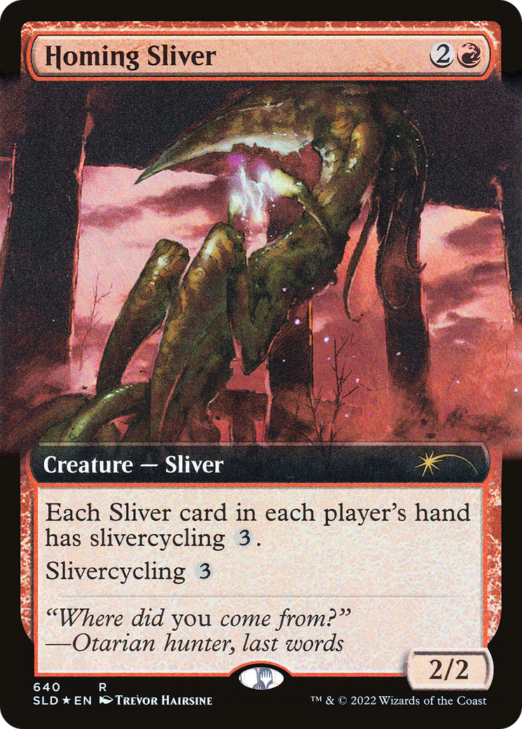 Homing Sliver (Extended Art) [Secret Lair Drop Promos] | Mega City Incorporated