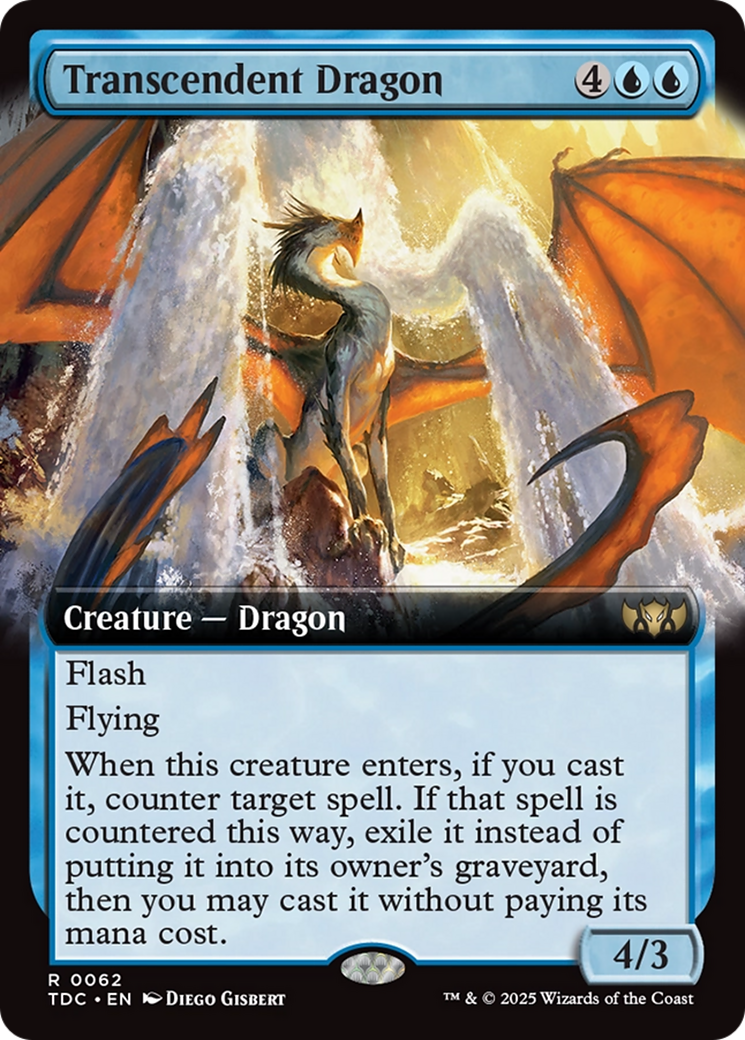 Transcendent Dragon (Extended Art) [Tarkir: Dragonstorm Commander] | Mega City Incorporated