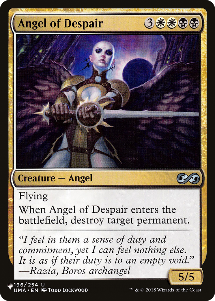 Angel of Despair [The List] | Mega City Incorporated