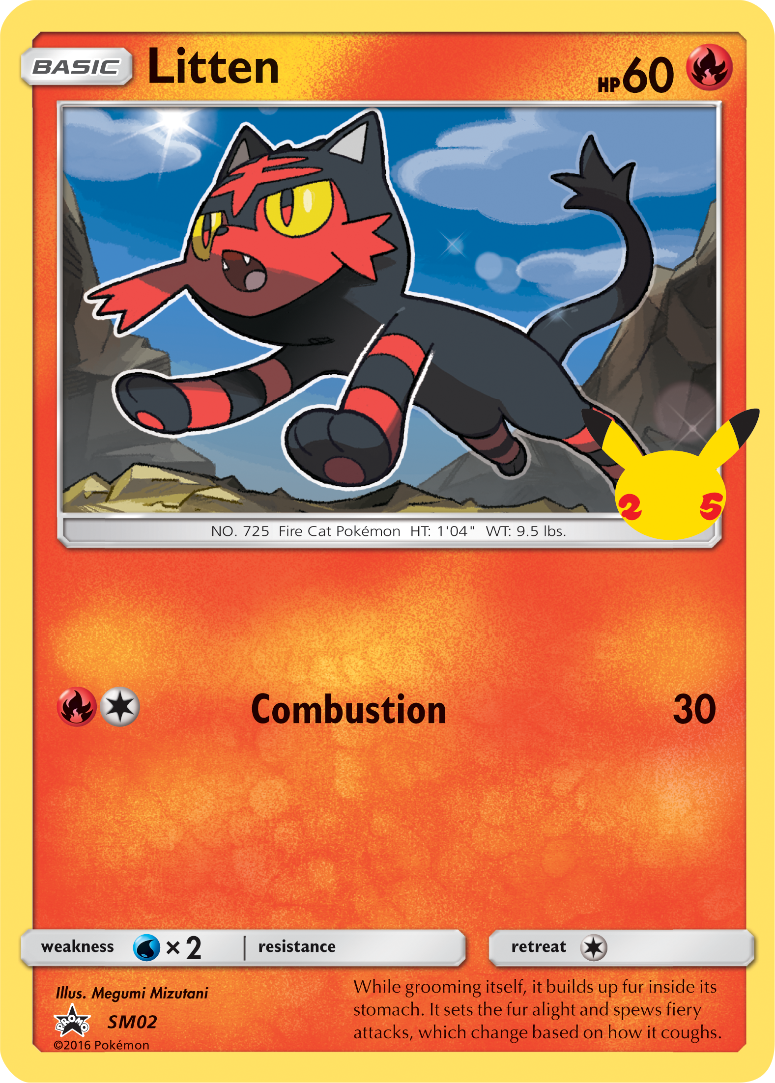 Litten (SM02) (Jumbo Card) [First Partner Pack] | Mega City Incorporated