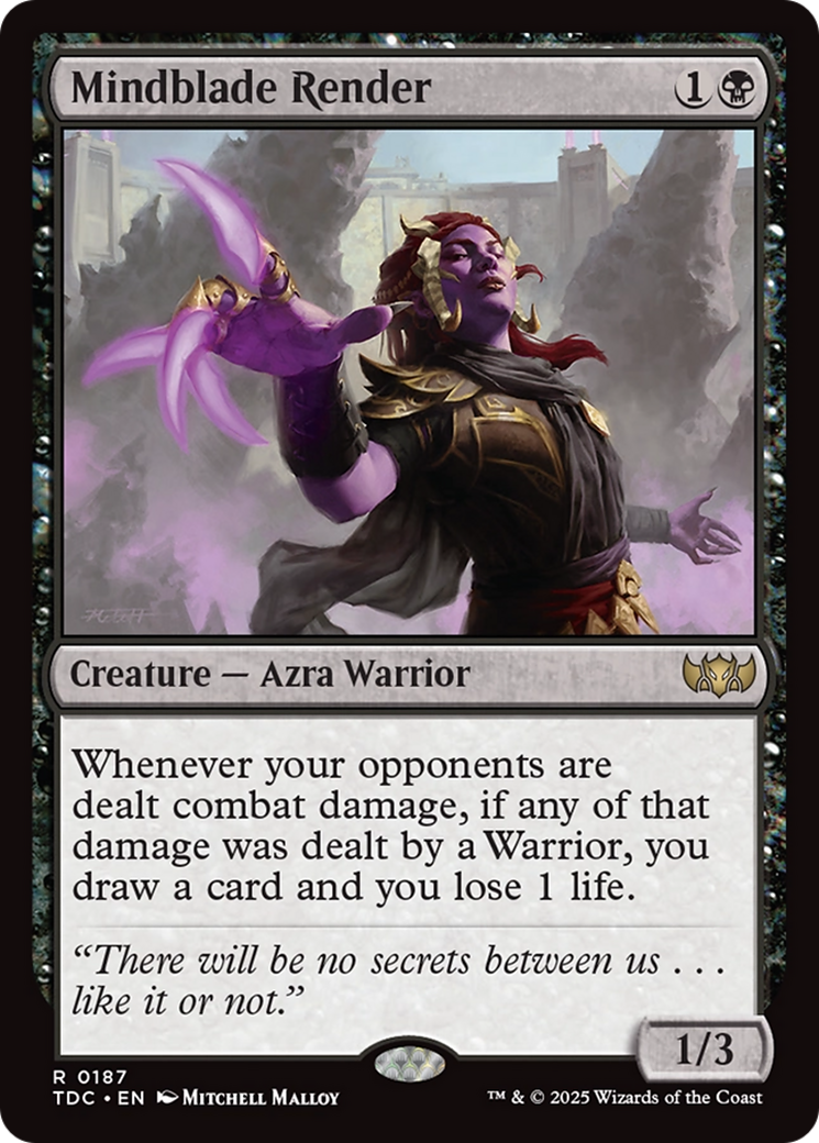 Mindblade Render [Tarkir: Dragonstorm Commander] | Mega City Incorporated