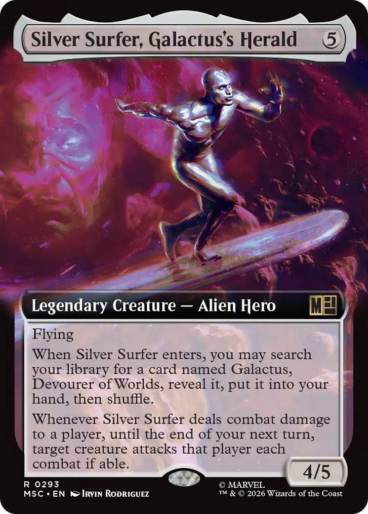 Silver Surfer, Galactus's Herald (Extended Art) [Marvel Super Heroes Commander] | Mega City Incorporated