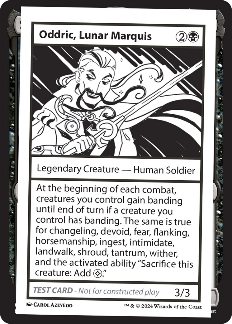 Oddric, Lunar Marquis [Mystery Booster 2 Playtest Cards] | Mega City Incorporated