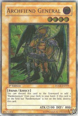 Archfiend General [FOTB-EN019] Ultimate Rare | Mega City Incorporated