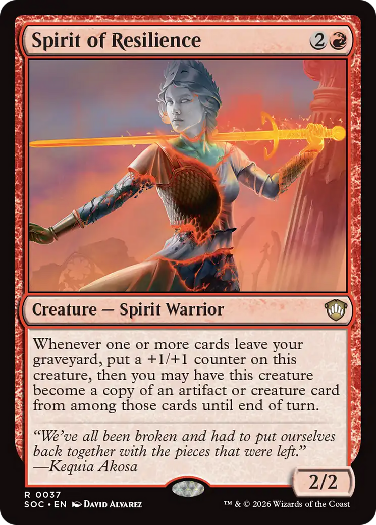 Spirit of Resilience [Secrets of Strixhaven Commander] | Mega City Incorporated