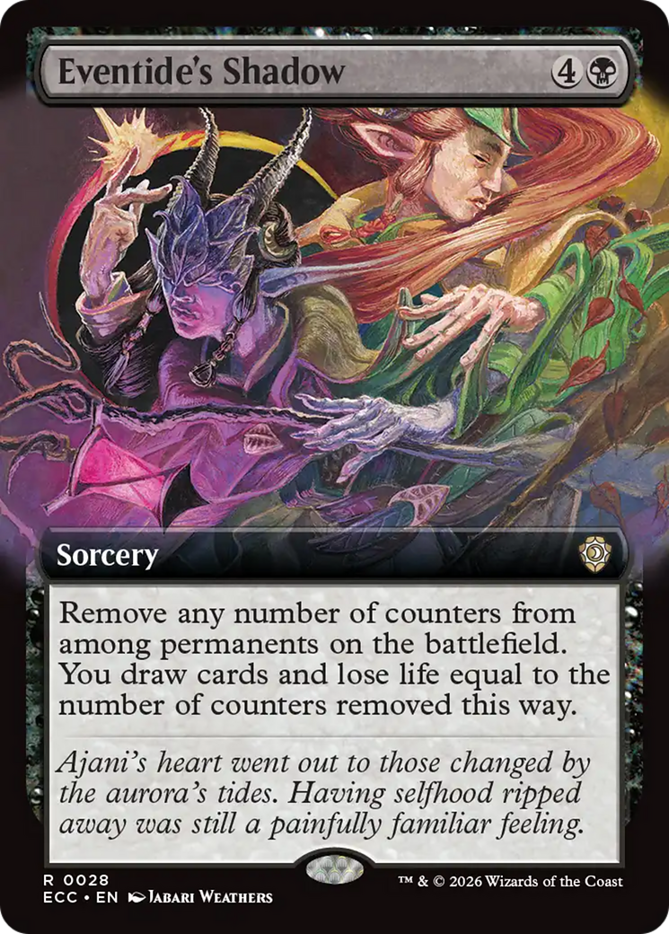 Eventide's Shadow (Extended Art) [Lorwyn Eclipsed Commander] | Mega City Incorporated