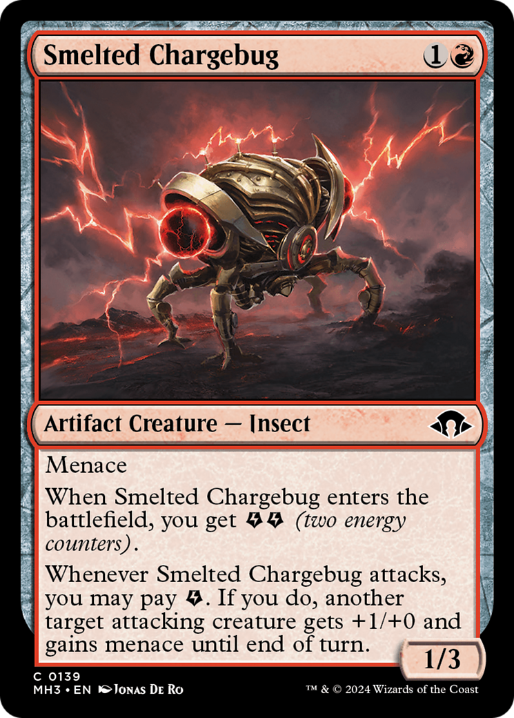 Smelted Chargebug [Modern Horizons 3] | Mega City Incorporated