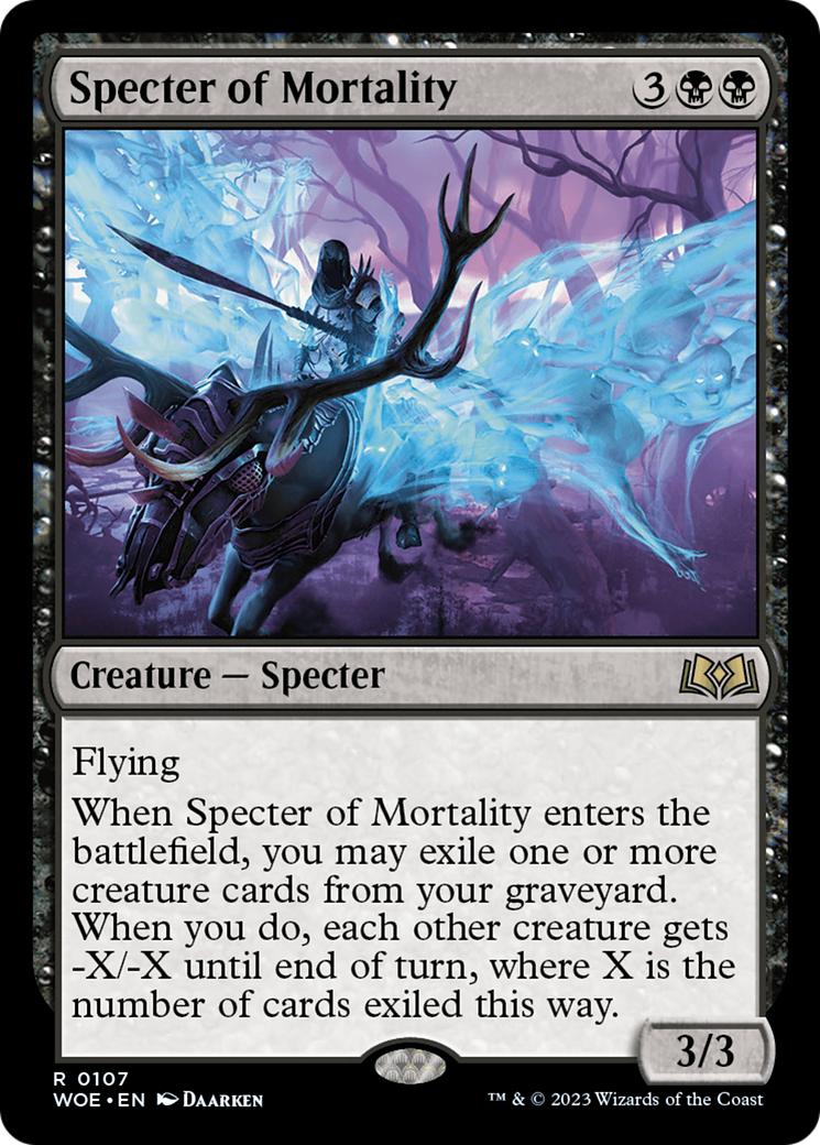 Specter of Mortality [Wilds of Eldraine] | Mega City Incorporated