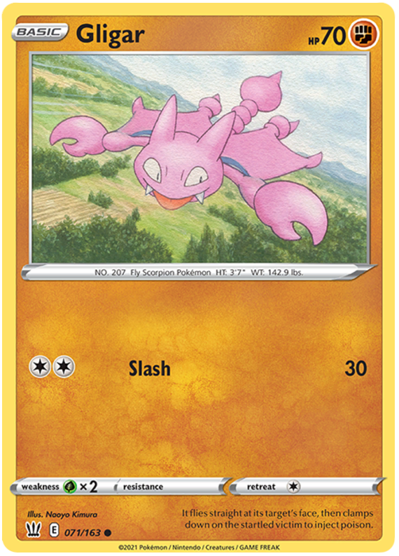 Gligar (071/163) [Sword & Shield: Battle Styles] | Mega City Incorporated