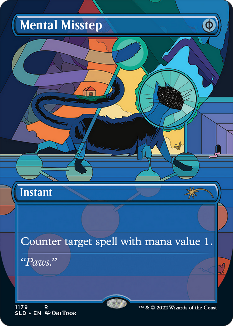 Mental Misstep (Borderless) [Secret Lair Drop Series] | Mega City Incorporated