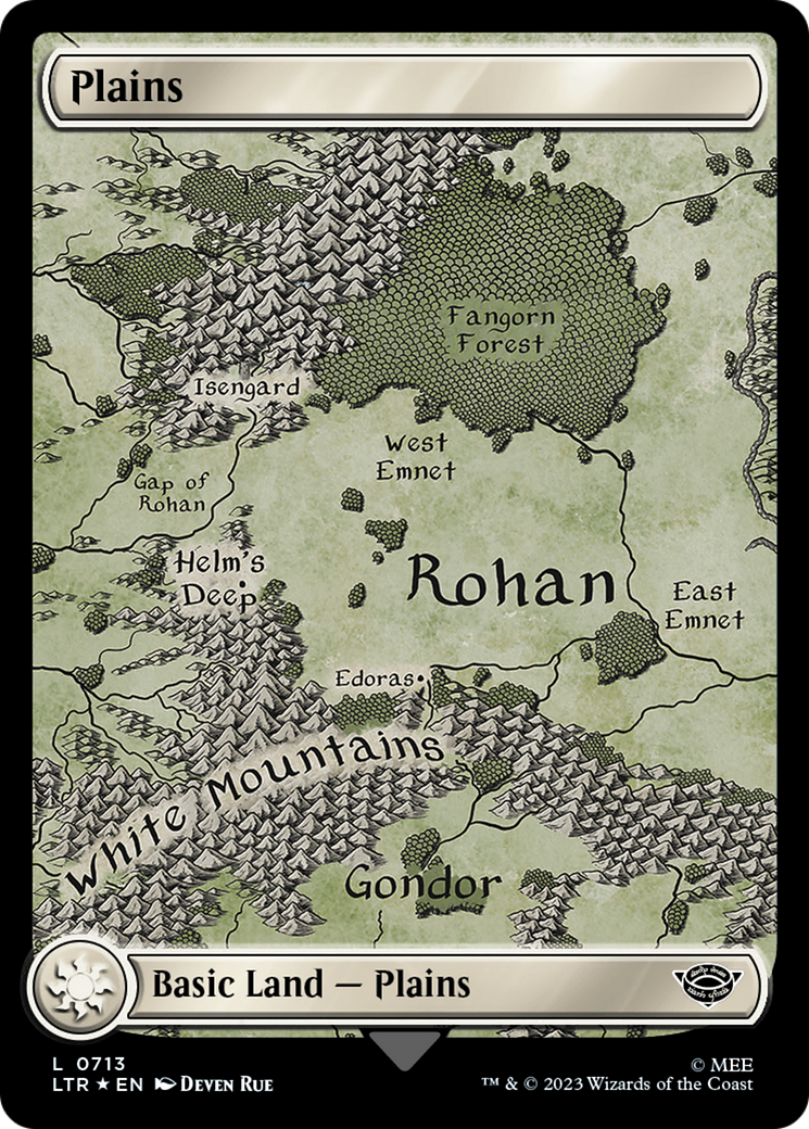 Plains (0713) (Surge Foil) [The Lord of the Rings: Tales of Middle-Earth] | Mega City Incorporated