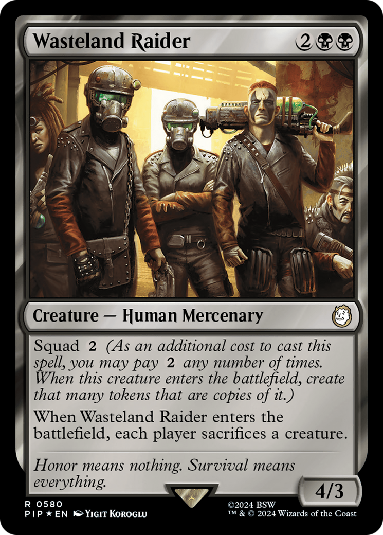 Wasteland Raider (Surge Foil) [Fallout] | Mega City Incorporated