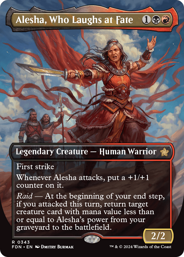 Alesha, Who Laughs at Fate (Borderless) [Foundations] | Mega City Incorporated