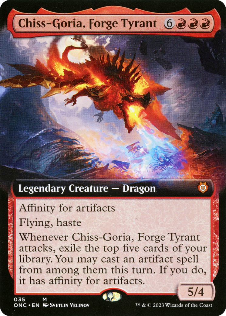 Chiss-Goria, Forge Tyrant (Extended Art) [Phyrexia: All Will Be One Commander] | Mega City Incorporated