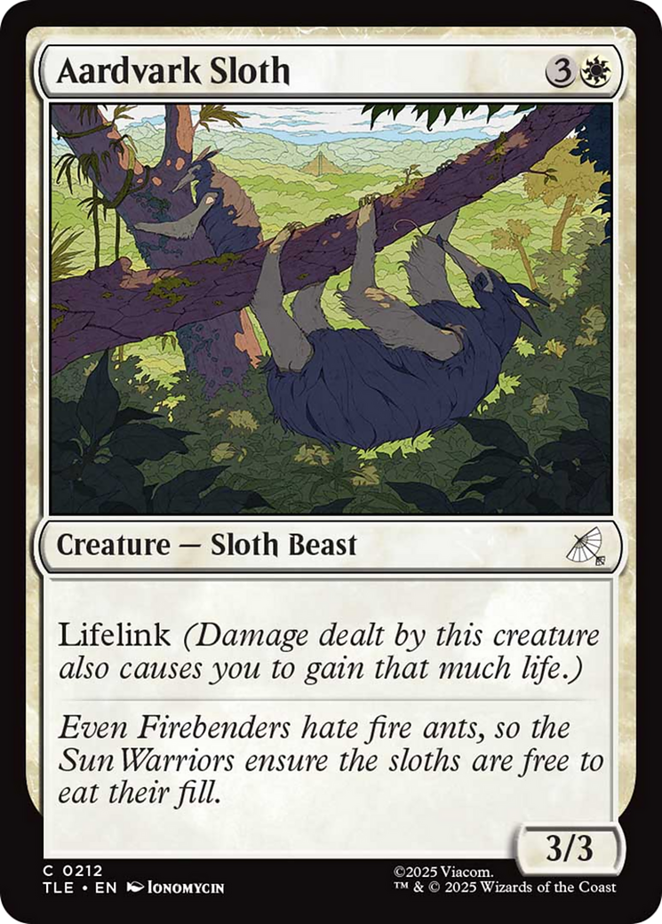 Aardvark Sloth [Avatar: The Last Airbender: Eternal-Legal] | Mega City Incorporated