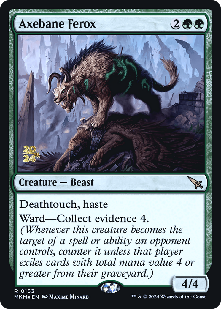 Axebane Ferox [Murders at Karlov Manor Prerelease Promos] | Mega City Incorporated