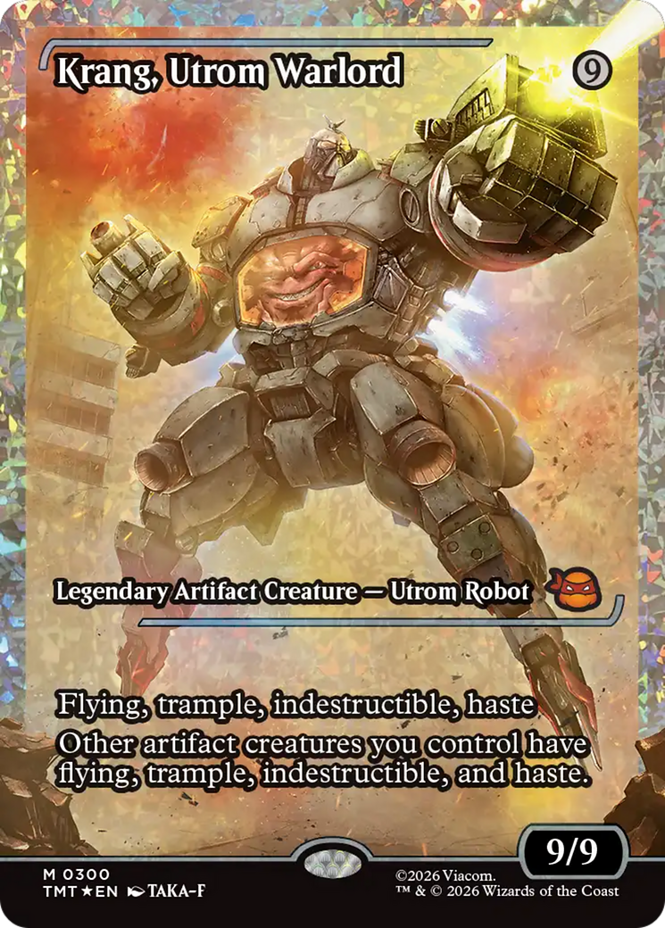 Krang, Utrom Warlord (Showcase) (Fracture Foil) [Teenage Mutant Ninja Turtles] | Mega City Incorporated