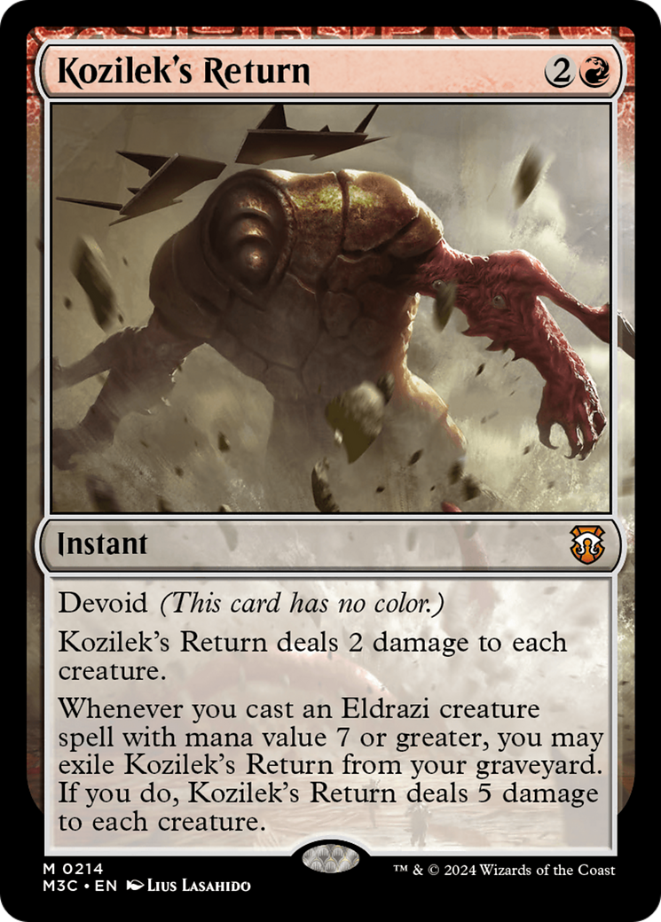 Kozilek's Return (Ripple Foil) [Modern Horizons 3 Commander] | Mega City Incorporated