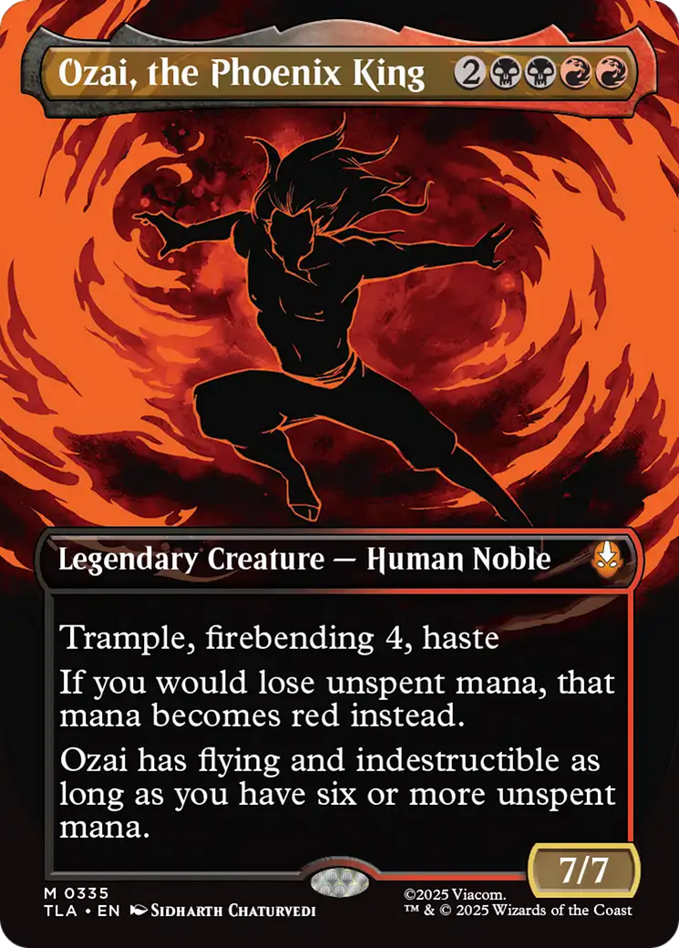 Ozai, the Phoenix King (0335) (Borderless) [Avatar: The Last Airbender] | Mega City Incorporated