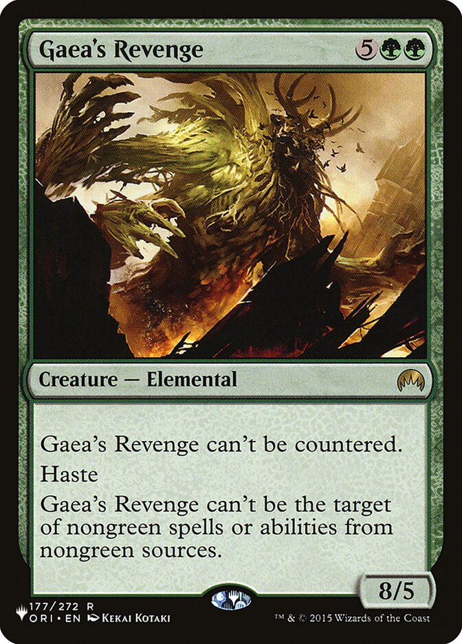 Gaea's Revenge [The List] | Mega City Incorporated