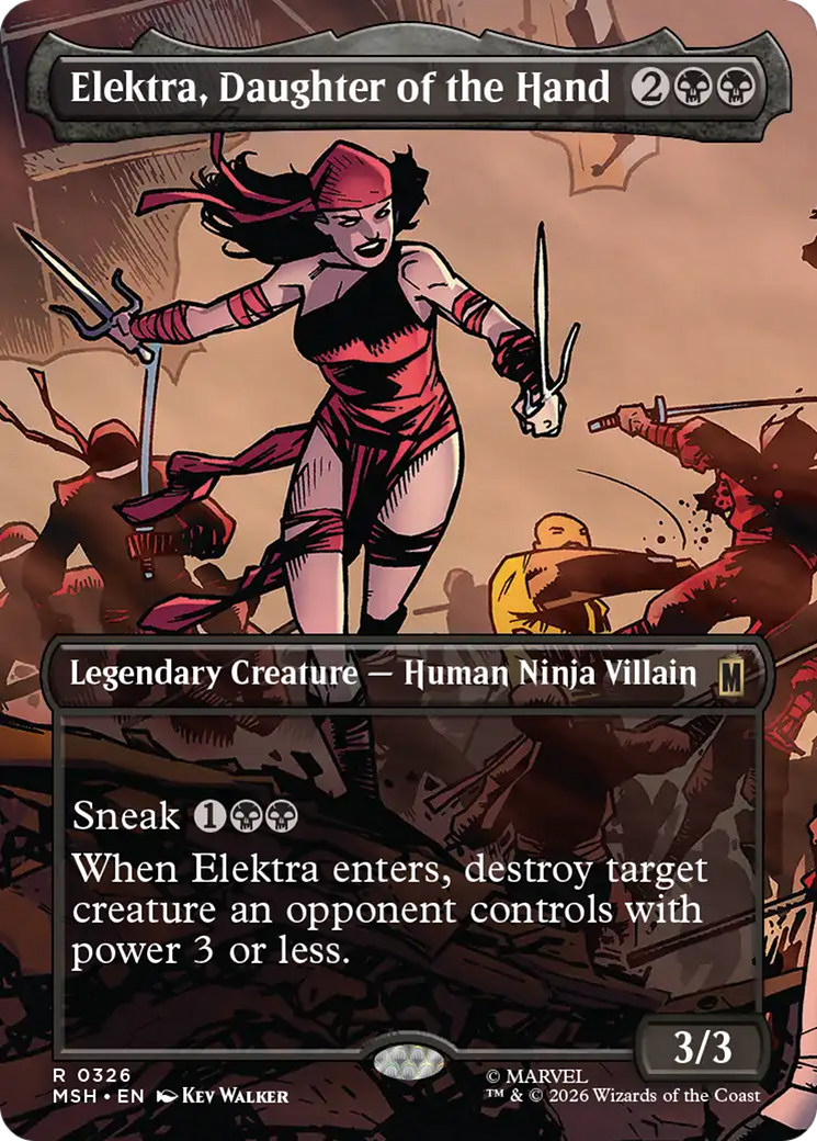 Elektra, Daughter of the Hand (Borderless) [Marvel Super Heroes] | Mega City Incorporated