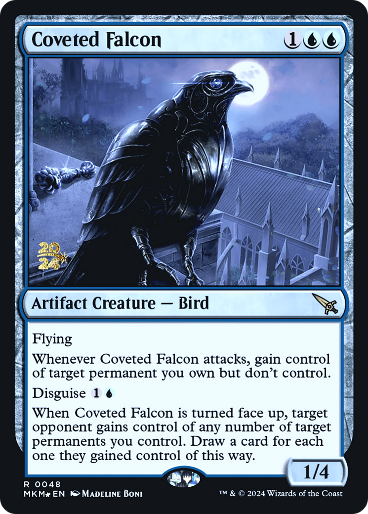 Coveted Falcon [Murders at Karlov Manor Prerelease Promos] | Mega City Incorporated