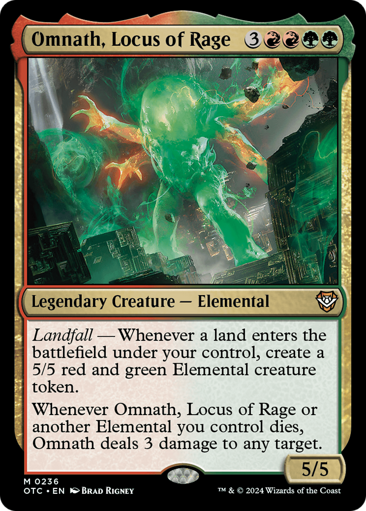 Omnath, Locus of Rage [Outlaws of Thunder Junction Commander] | Mega City Incorporated