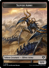 Sliver Army // Sliver Double-Sided Token [Commander Masters Tokens] | Mega City Incorporated