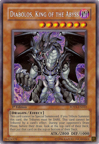 Diabolos, King of the Abyss [FOTB-EN061] Secret Rare | Mega City Incorporated