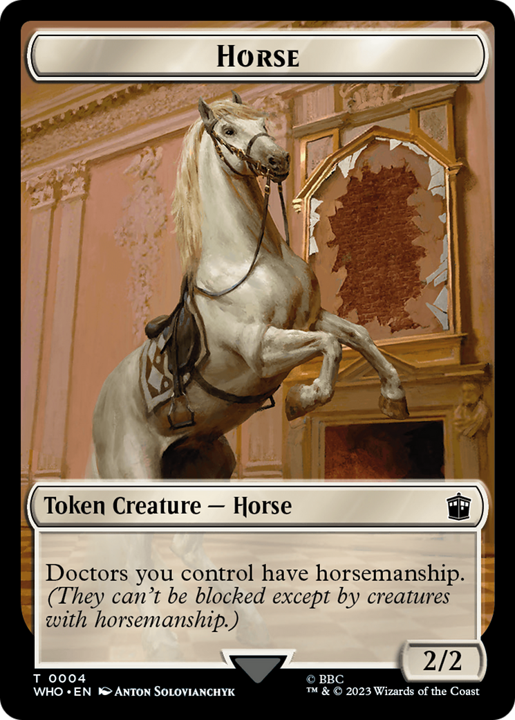 Horse // Clue (0022) Double-Sided Token [Doctor Who Tokens] | Mega City Incorporated