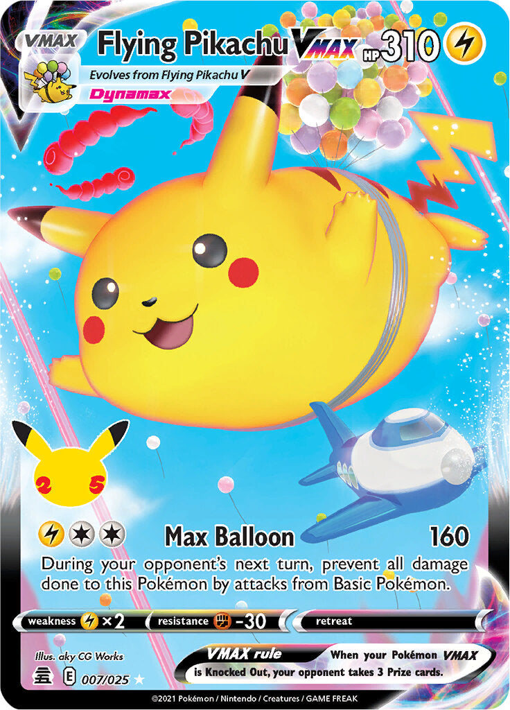 Flying Pikachu VMAX (007/025) [Celebrations: 25th Anniversary] | Mega City Incorporated