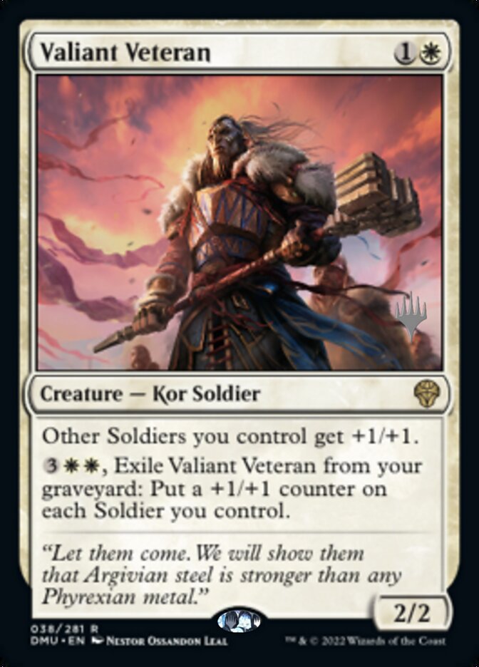 Valiant Veteran (Promo Pack) [Dominaria United Promos] | Mega City Incorporated