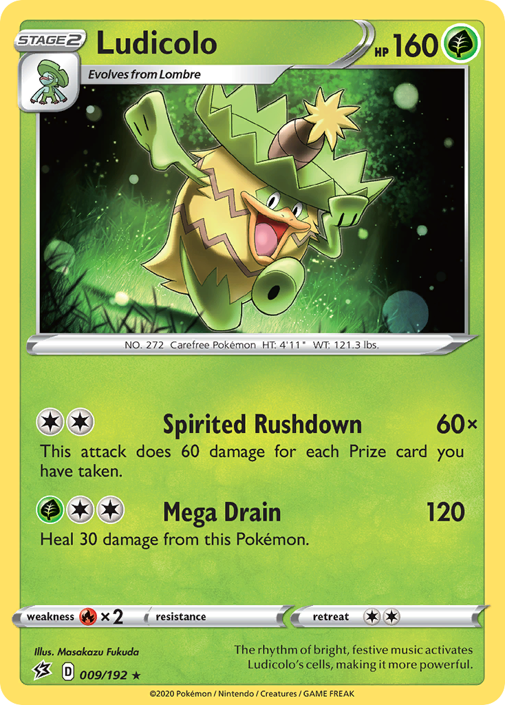 Ludicolo (009/192) [Sword & Shield: Rebel Clash] | Mega City Incorporated